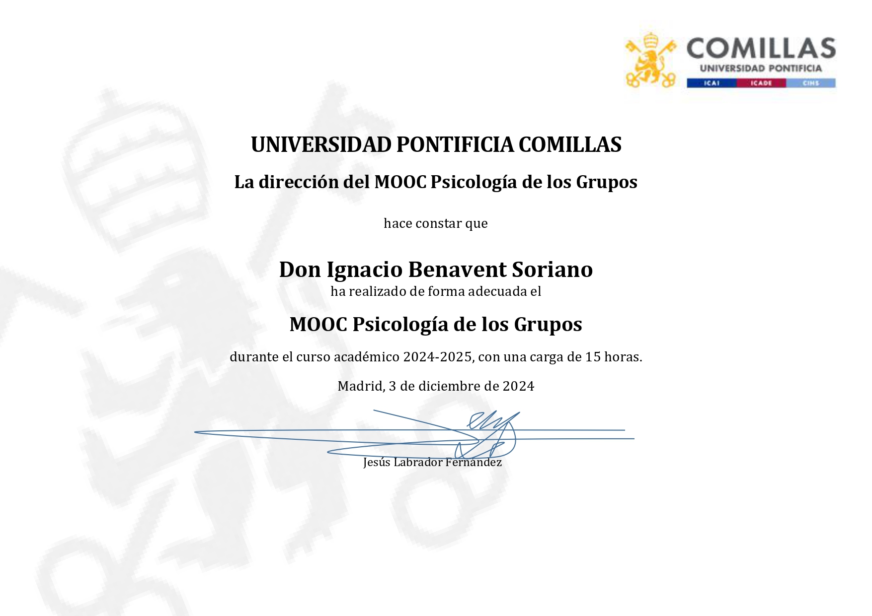 Psicología de Grupos ICADE