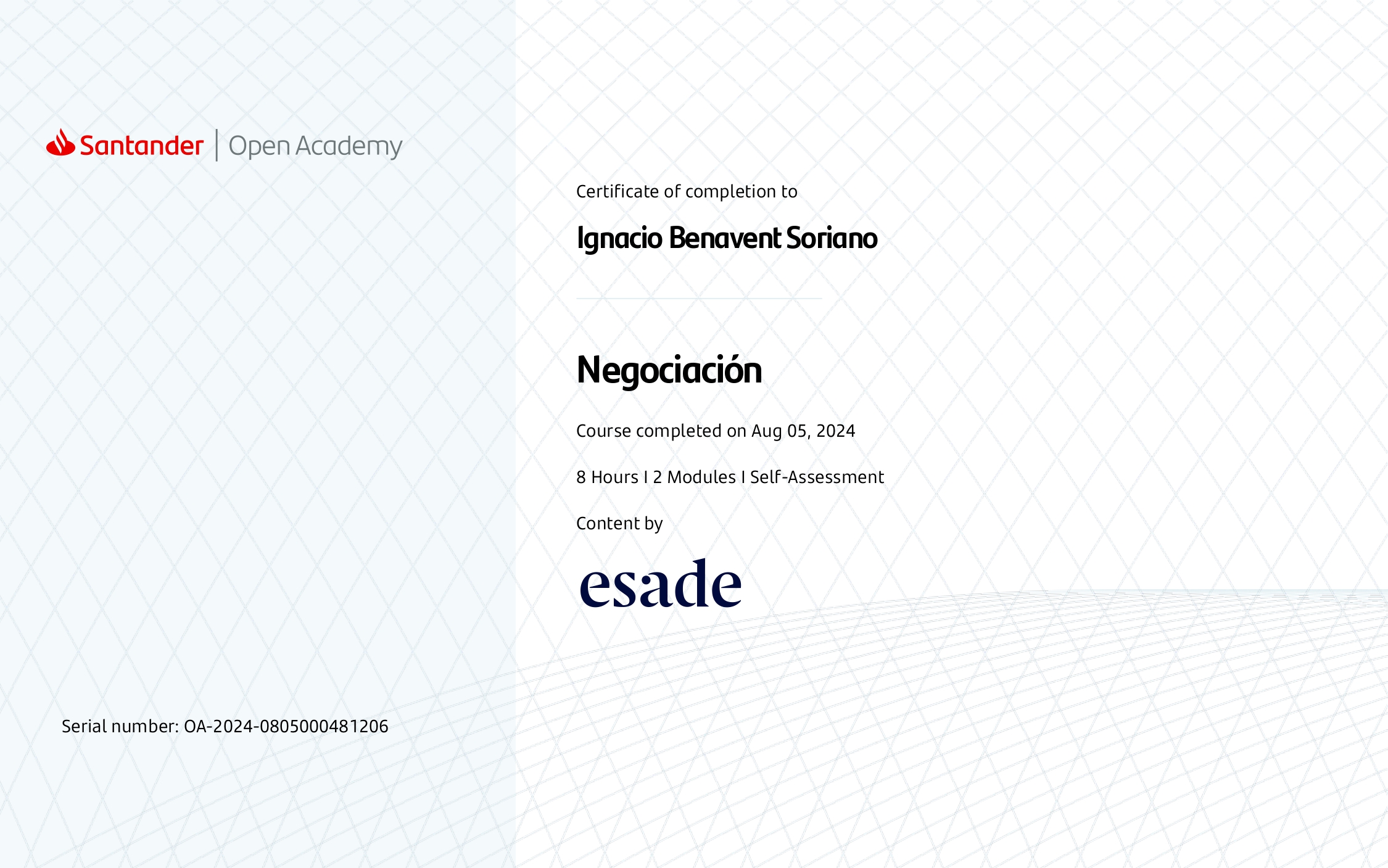 Negociación ESADE